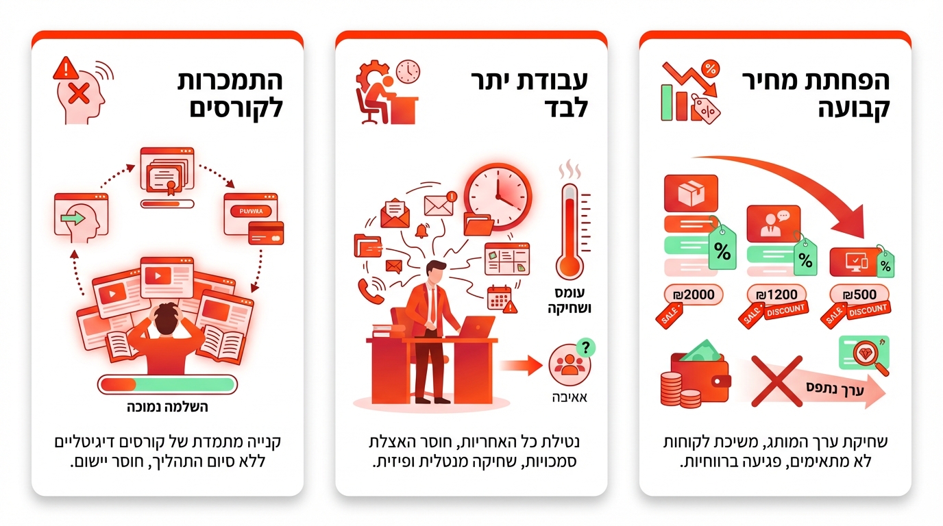 טעויות שיזמיות עושות מתוך פחד ולמה זה מחמיר את המצב