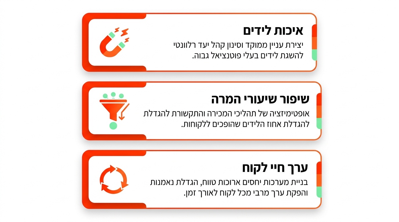 ייעוץ שיווקי שמשפיע על הכנסות בפועל