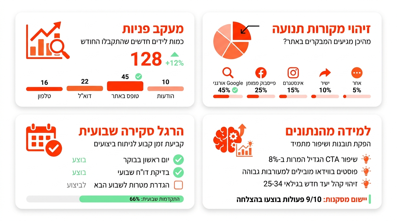 כיצד מודדים אפקטיביות שיווקית לעסק חדש